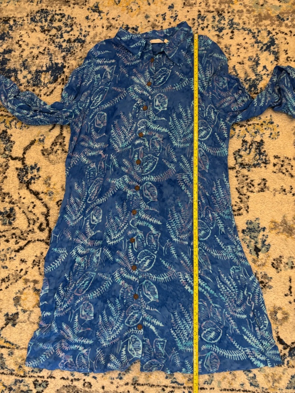 Soft Surroundings Blue Midi Dress - Picture 7 of 8